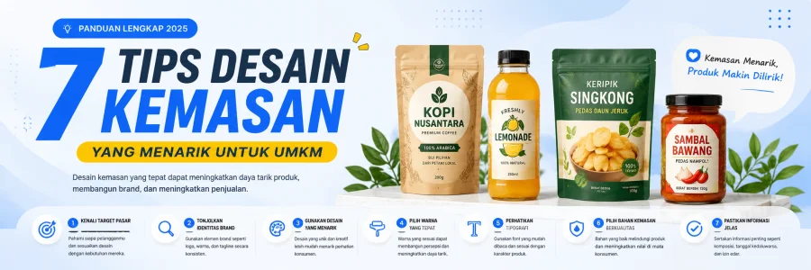 7 Tips Desain Kemasan yang Menarik untuk UMKM — Panduan Lengkap 2025